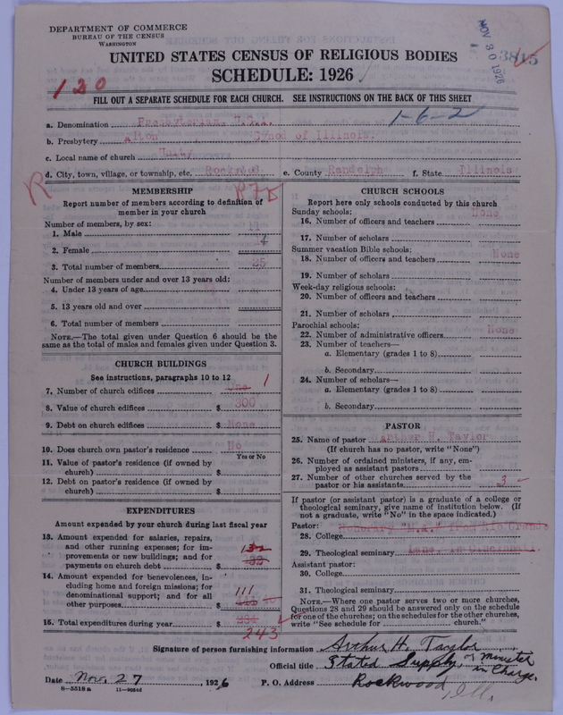 Scan of Presbyterian Church in the United States of America: 3815