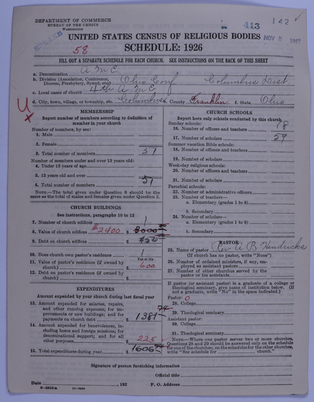 Scan of African Methodist Episcopal Church: 413