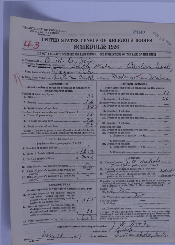 Scan of African Methodist Episcopal Zion Church: 2182