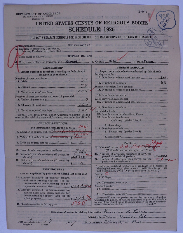 Scan of Universalist Church: 290