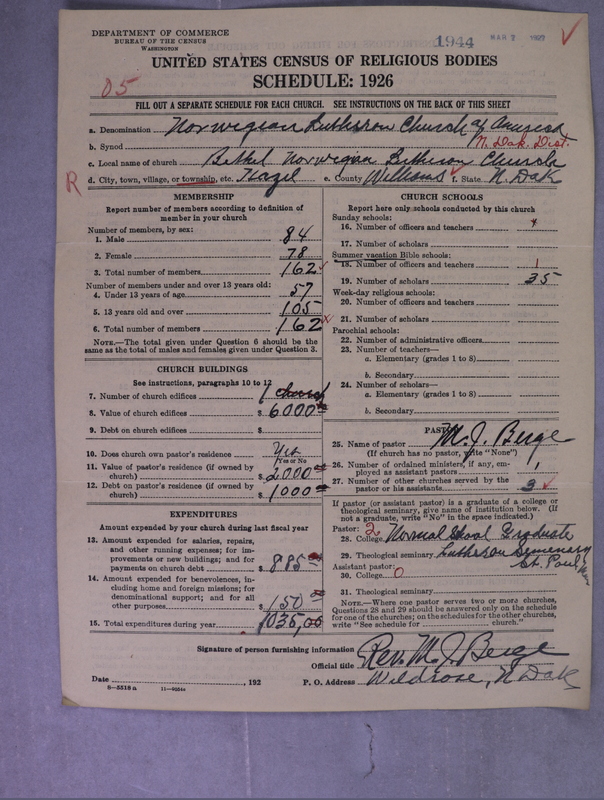 Scan of Norwegian Lutheran Church of America: 1944