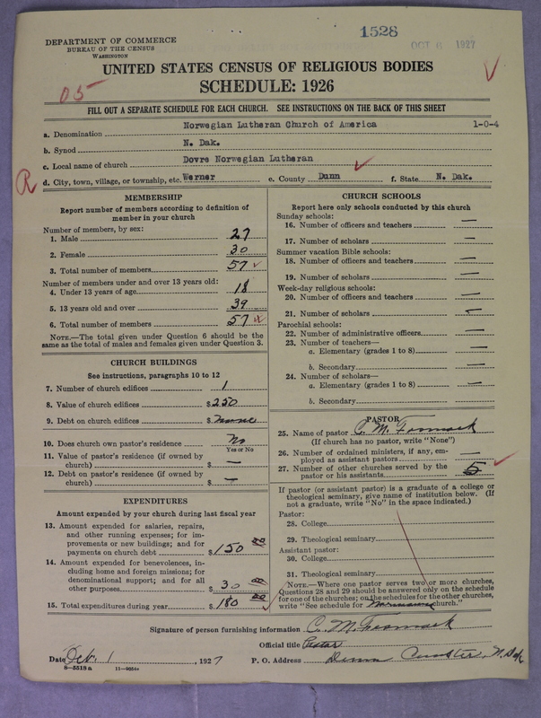 Scan of Norwegian Lutheran Church of America: 1528