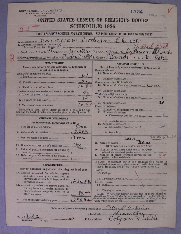 Scan of Norwegian Lutheran Church of America: 1524