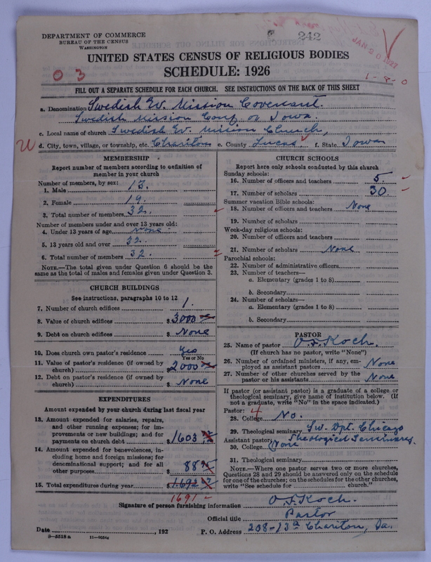 Scan of Swedish Evangelical Mission Covenant of America: 242