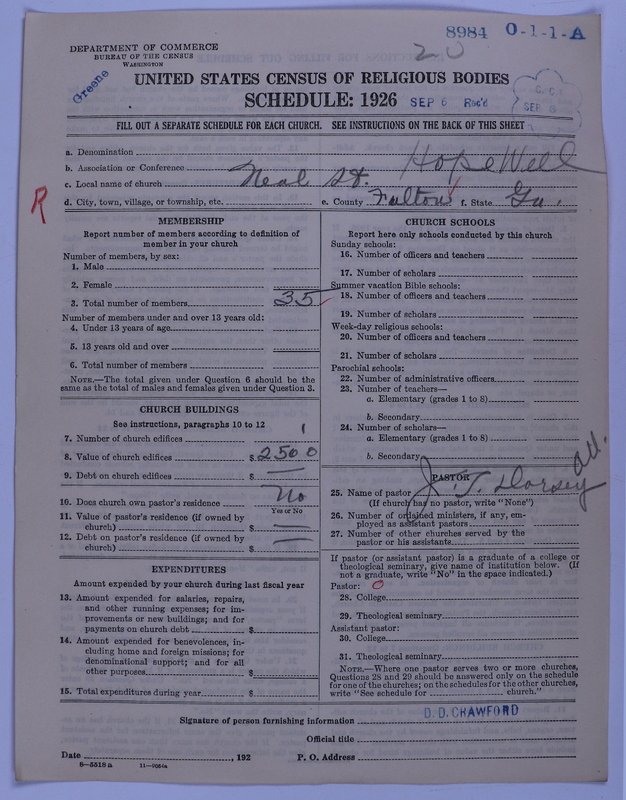 Scan of Negro Baptists: 8984