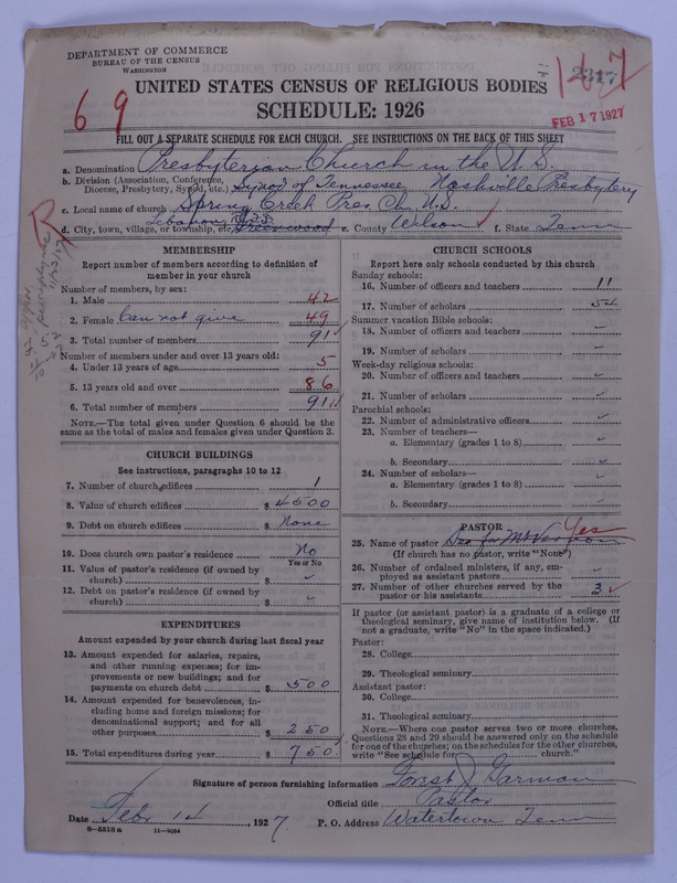 Scan of Presbyterian Church in the United States: 2317