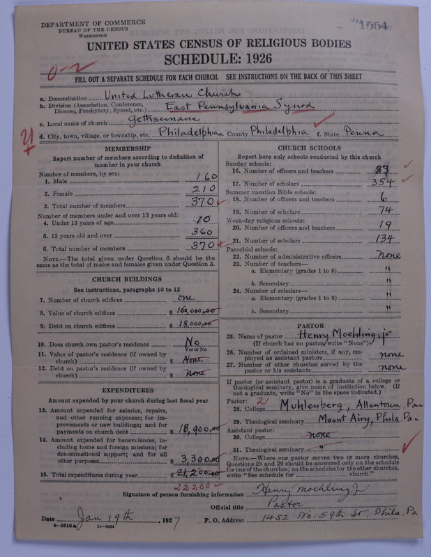 Scan of United Lutheran Church in America: 1554