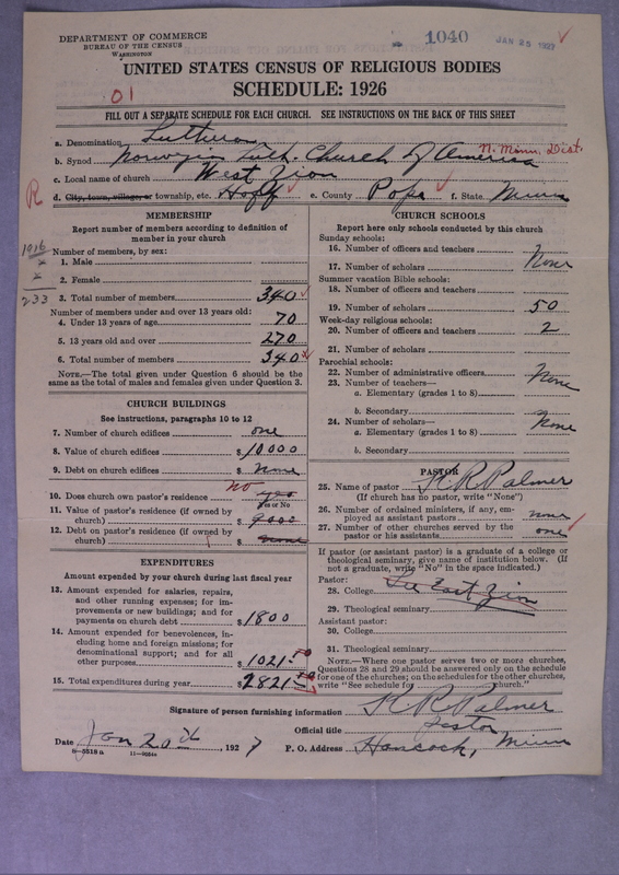 Scan of Norwegian Lutheran Church of America: 1040