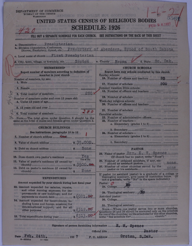 Scan of Presbyterian Church in the United States of America: 5561