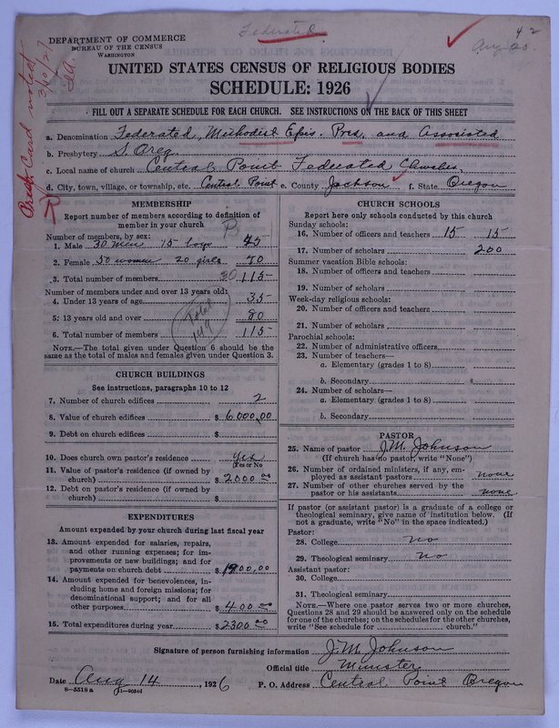 Scan of Federated Churches: 42
