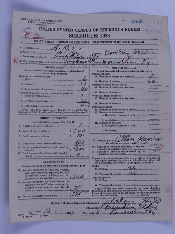 Scan of African Methodist Episcopal Church: 4062