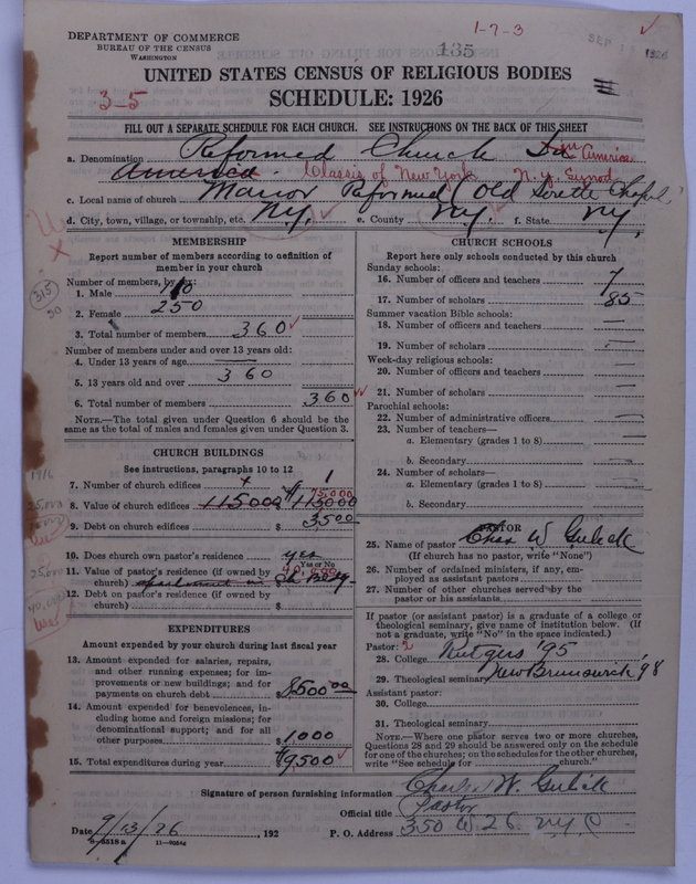 Scan of Reformed Church in America: 135