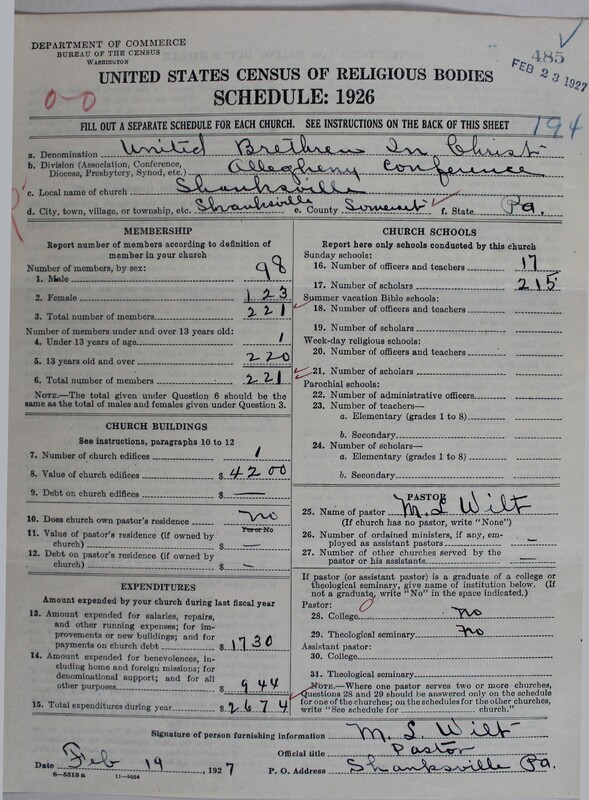 Scan of Church of the United Brethren in Christ: 485
