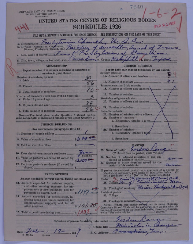 Scan of Presbyterian Church in the United States of America: 7640
