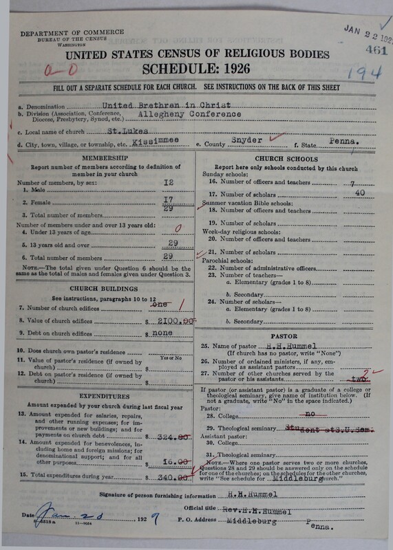 Scan of Church of the United Brethren in Christ: 461