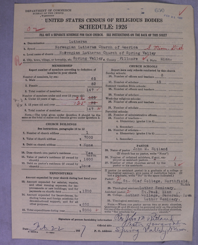 Scan of Norwegian Lutheran Church of America: 650