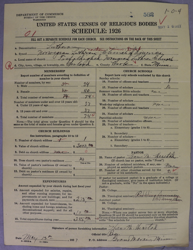 Scan of Norwegian Lutheran Church of America: 582