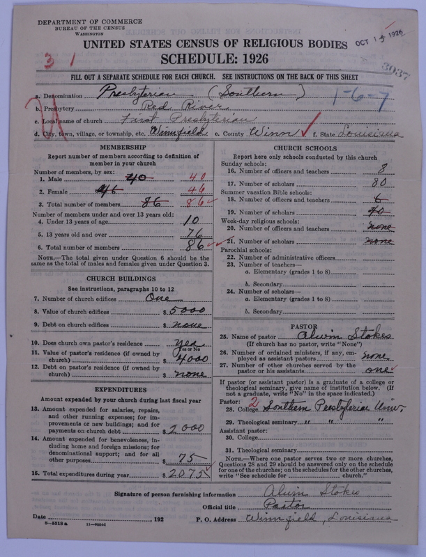 Scan of Presbyterian Church in the United States: 3037