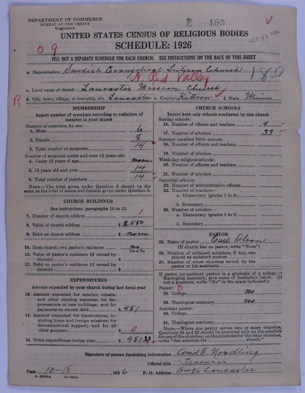 Scan of Swedish Evangelical Mission Covenant of America: 185