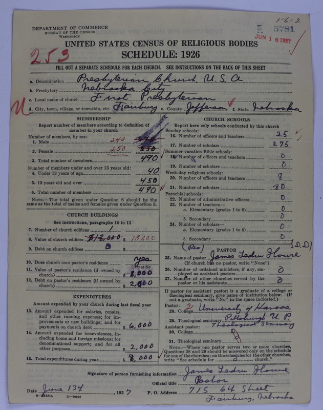 Scan of Presbyterian Church in the United States of America: 5781