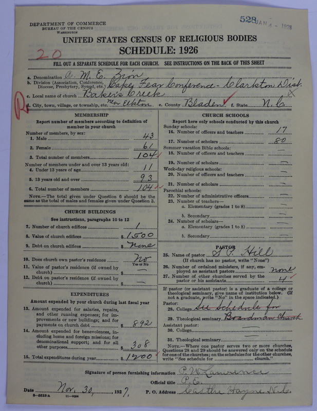 Scan of African Methodist Episcopal Zion Church: 528