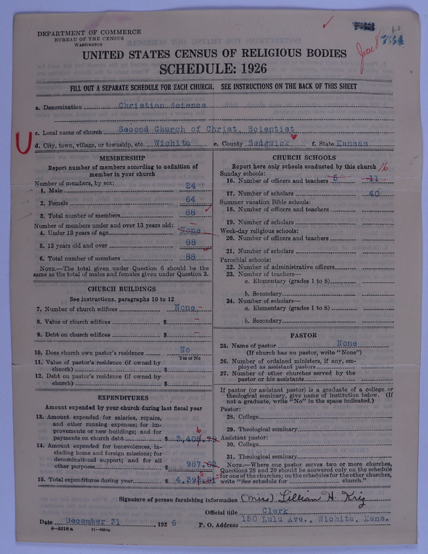 Scan of Church of Christ, Scientist: 734