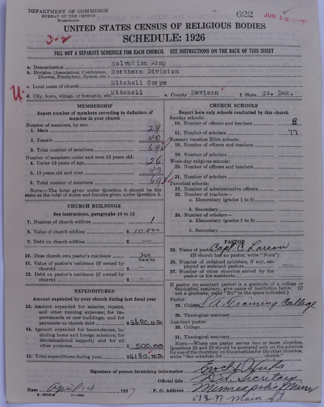 Scan of Salvation Army: 622