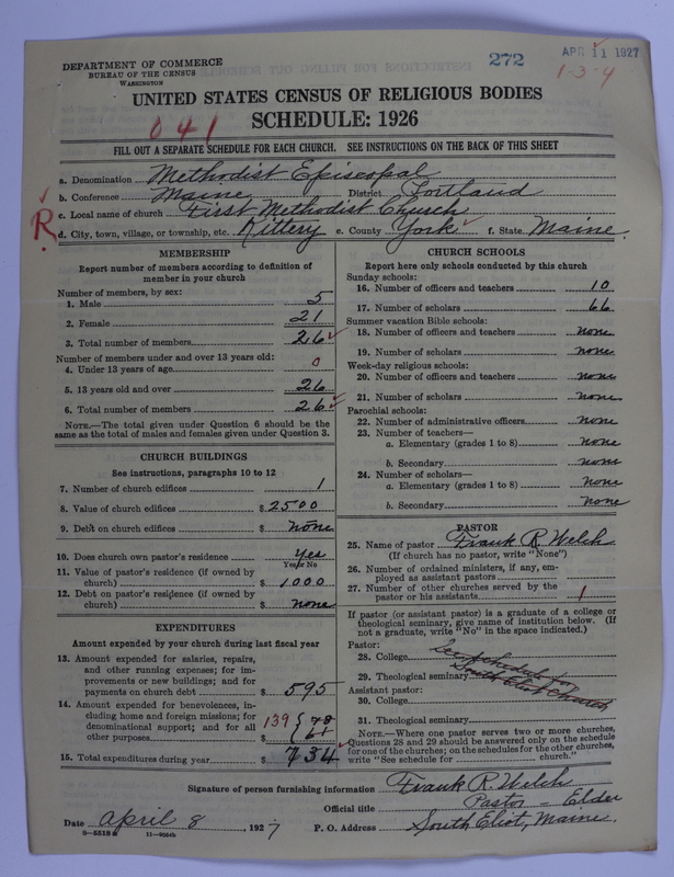 Scan of Methodist Episcopal Church: 272