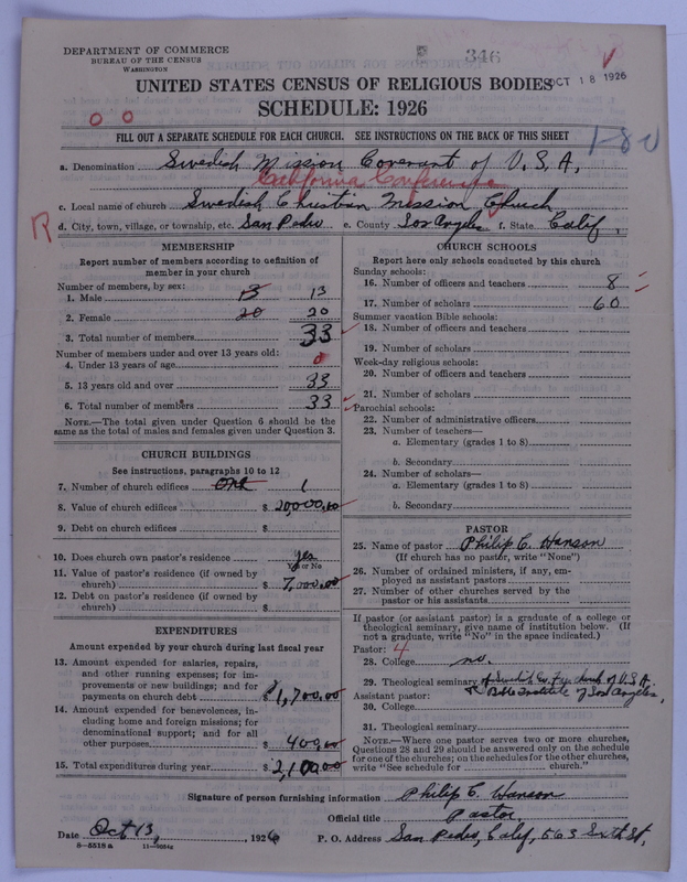 Scan of Swedish Evangelical Mission Covenant of America: 346