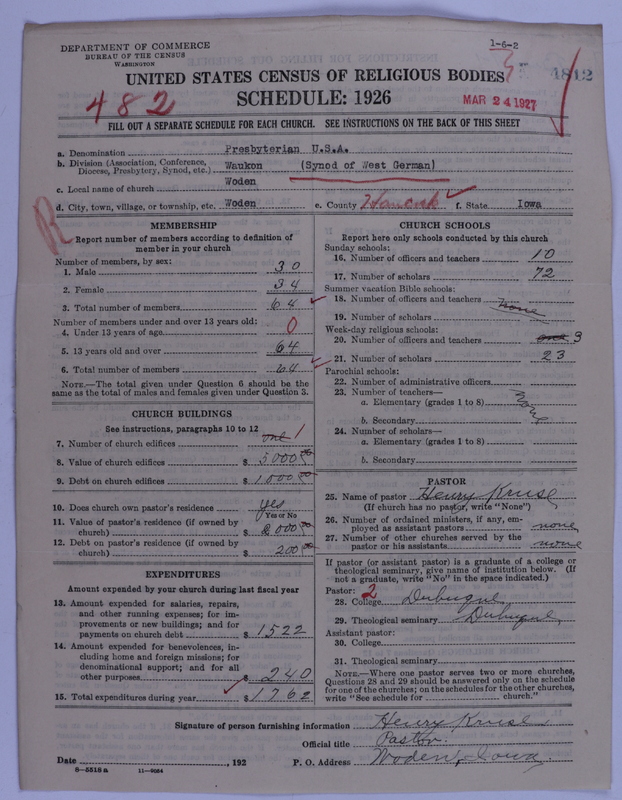 Scan of Presbyterian Church in the United States of America: 4812