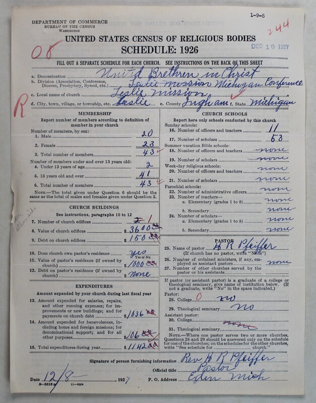 Scan of Church of the United Brethren in Christ (Old Constitution): 244