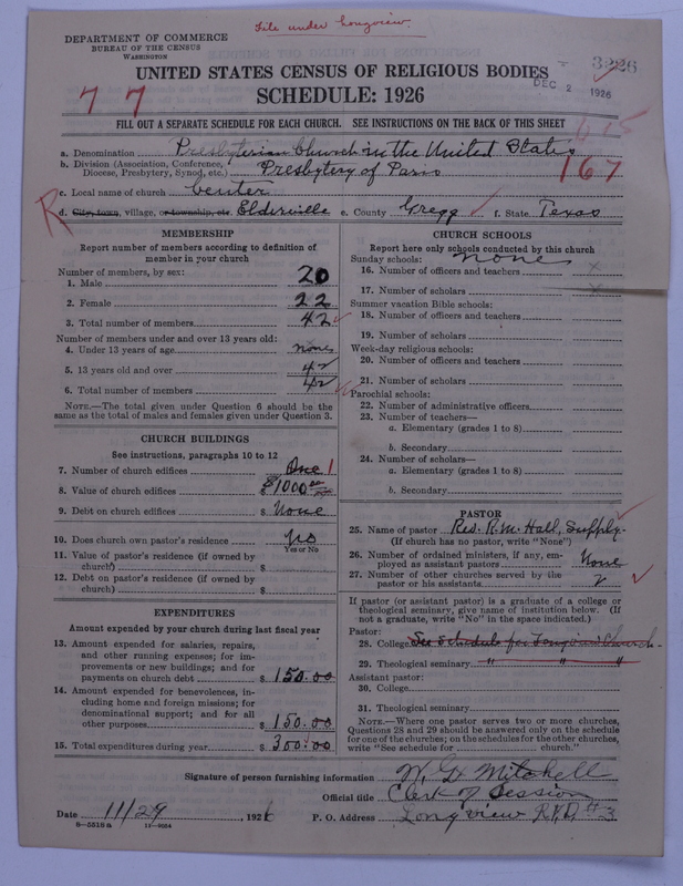 Scan of Presbyterian Church in the United States: 3226