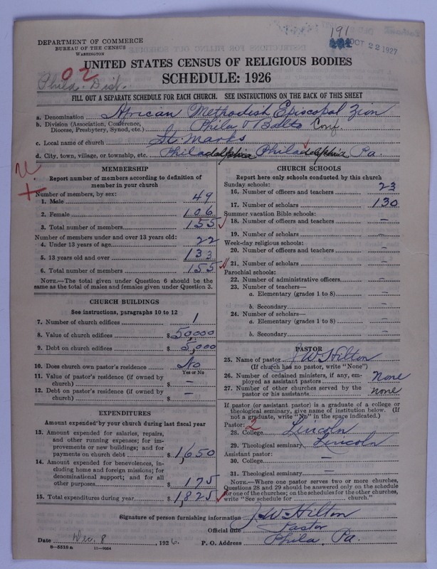 Scan of African Methodist Episcopal Zion Church: 191