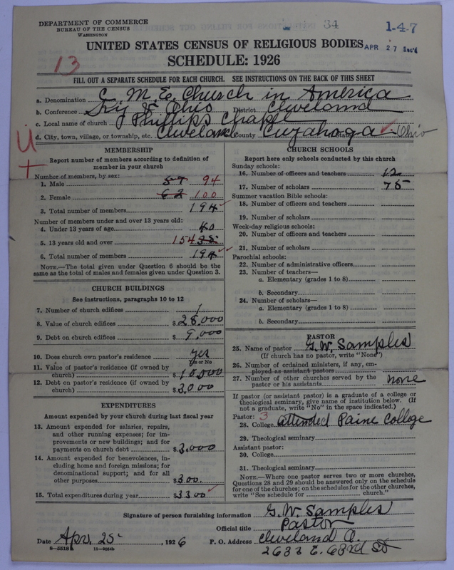 Scan of Colored Methodist Episcopal Church: 34