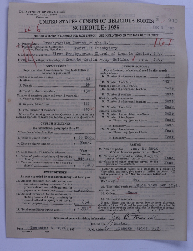 Scan of Presbyterian Church in the United States: 940