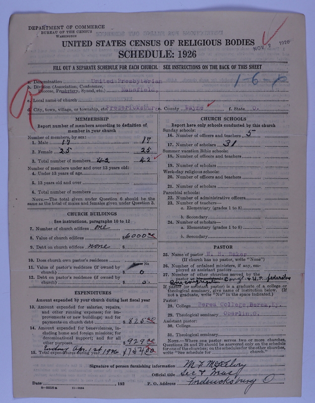 Scan of Federated Churches: 94