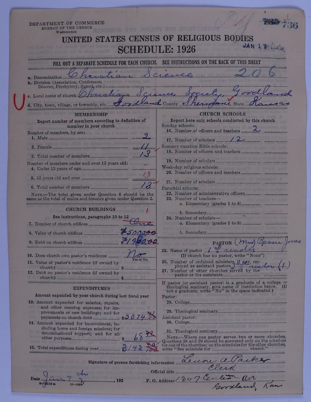 Scan of Church of Christ, Scientist: 736