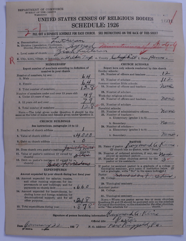 Scan of United Lutheran Church in America: 1601