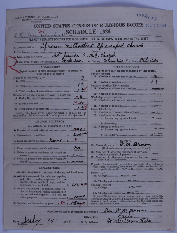 Scan of African Methodist Episcopal Church: 3353