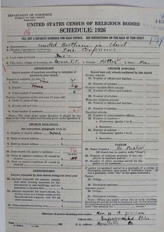 Scan of Church of the United Brethren in Christ: 442