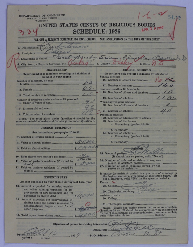 Scan of Presbyterian Church in the United States of America: 5432