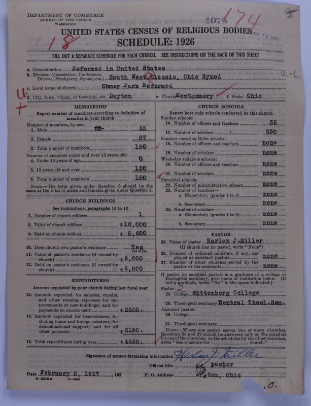 Scan of Reformed Church in the United States: 1079