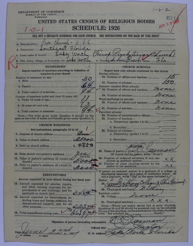 Scan of Presbyterian Church in the United States of America: 6711