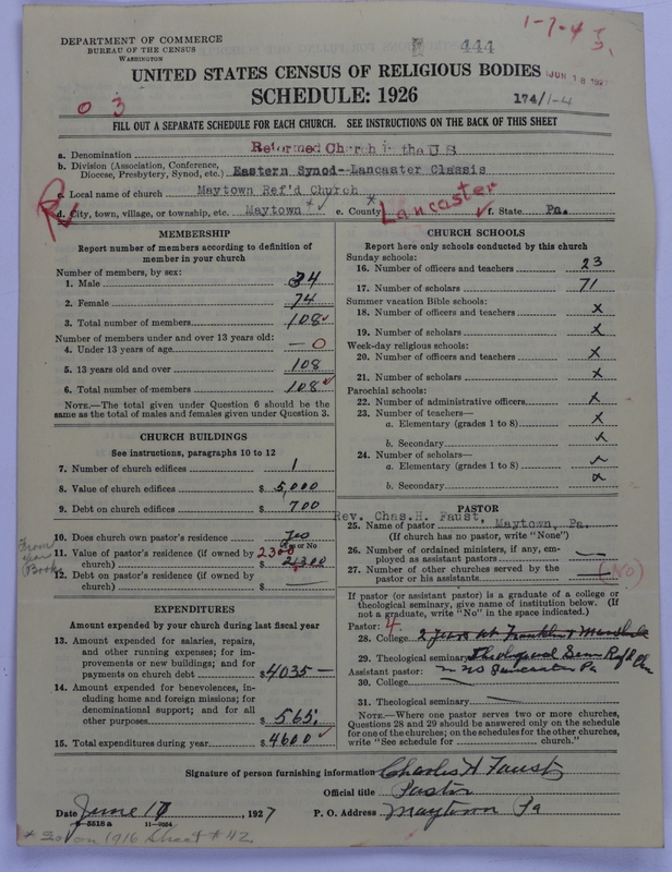 Scan of Reformed Church in the United States: 444