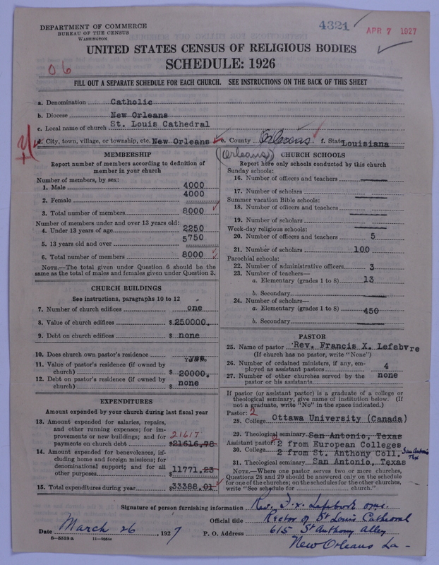 Scan of Roman Catholic Church: 4321