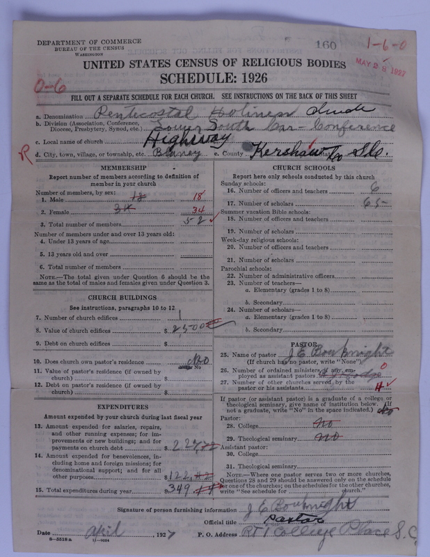 Scan of Pentecostal Holiness Church: 160