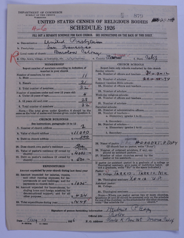 Scan of United Presbyterian Church of North America: 879