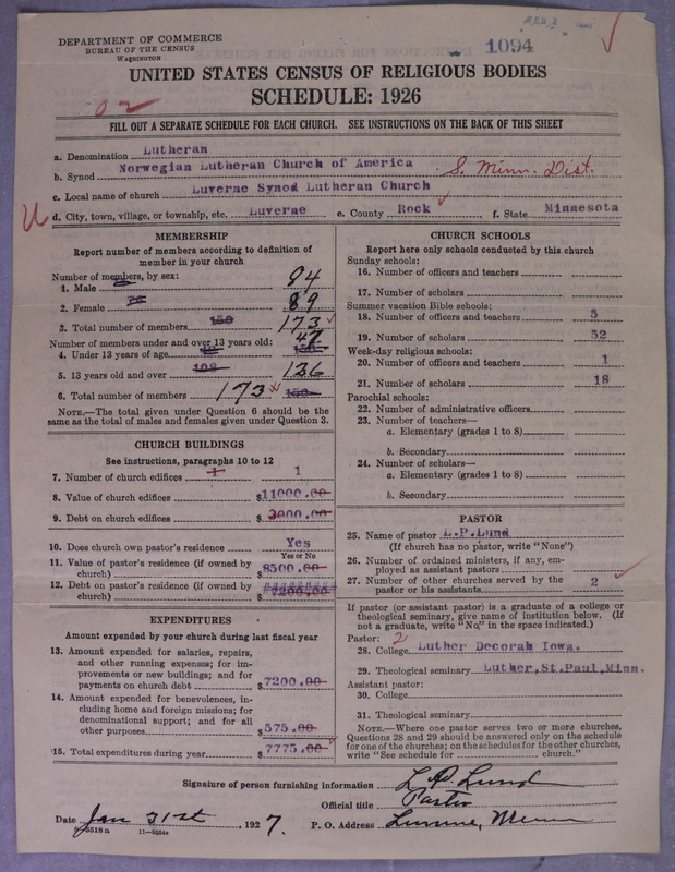 Scan of Norwegian Lutheran Church of America: 1094
