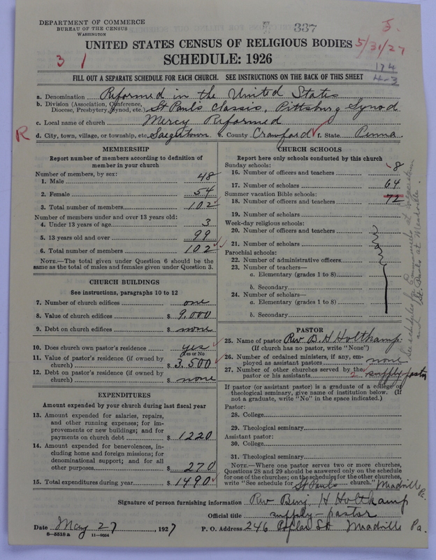 Scan of Reformed Church in the United States: 337