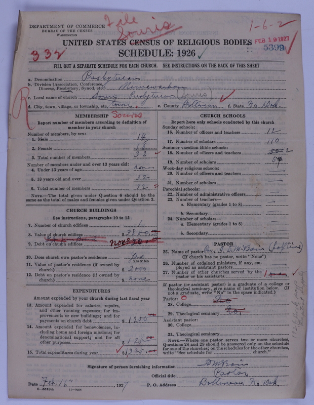 Scan of Presbyterian Church in the United States of America: 5399